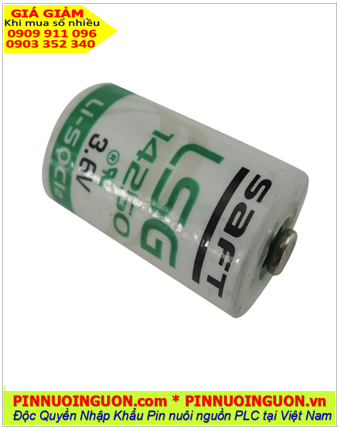 Saft LSG14250; Pin nuôi nguồn Saft LSG14250 lithium Li-SOCl2 3.6v 1/2AA 1200mAh chính hãng _Xuất xứ Pháp